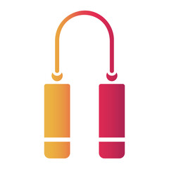 Obraz premium nunchaku Gradient icon