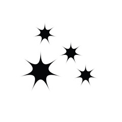 Sparkle icon vector logo design template