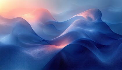 Fototapeta premium Deep Blue Gradient Background with Soft Diffuse Lighting for Creative Abstract Design