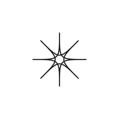 Sparkle icon vector logo design template