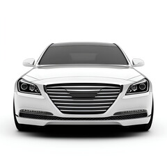 Electric car in concept, EV car isolated	
