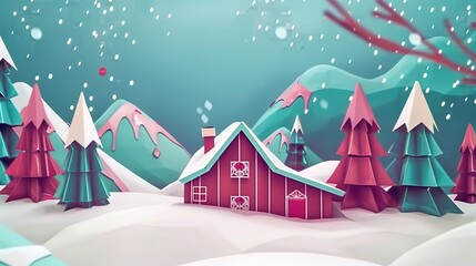 design christmas frame background illustration