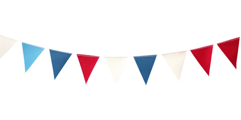 Obraz premium PNG Bunting border white background clothesline celebration.