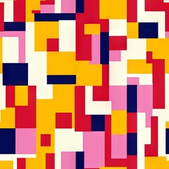 Colorful Abstract Seamless Geometric Pattern Background Texture Design Vector Print Wallpaper

