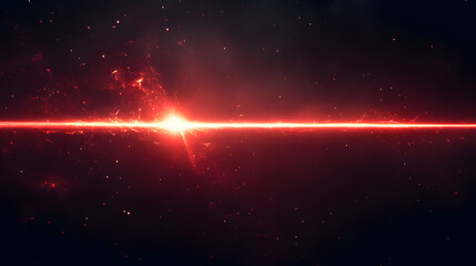 Naklejka premium red laser destroyer planet