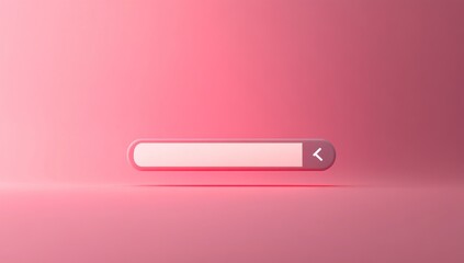 Fototapeta premium Pink Search Bar on a Pink Background