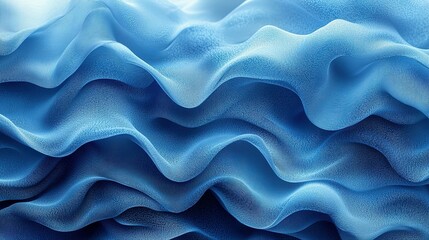 Obraz premium Abstract Blue Fabric Waves Pattern Texture