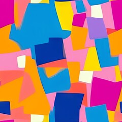 Colorful Abstract Seamless Geometric Pattern Background Texture Design Vector Print Wallpaper

