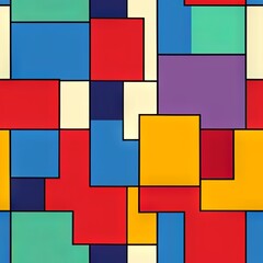 Colorful Abstract Seamless Geometric Pattern Background Texture Design Vector Print Wallpaper

