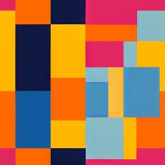 Colorful Abstract Seamless Geometric Pattern Background Texture Design Vector Print Wallpaper

