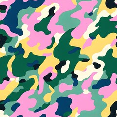 Naklejka premium Colorful Abstract Seamless Geometric Pattern Background Texture Design Vector Print Wallpaper