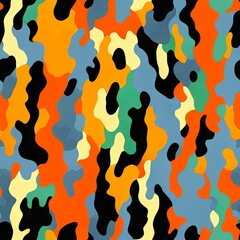 Colorful Abstract Seamless Geometric Pattern Background Texture Design Vector Print Wallpaper

