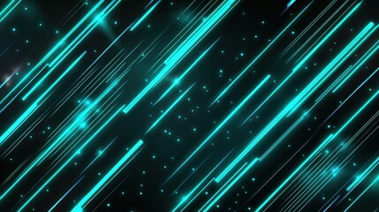Dynamic abstract background featuring radiating teal lines against a dark canvas, conveying movement and energy.