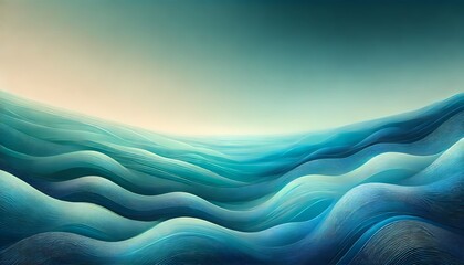 An ocean-inspired background with deep blues, turquoise, and seafoam greens blending seamlessly for a tranquil, serene look