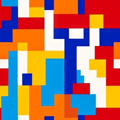 Colorful Abstract Seamless Geometric Pattern Background Texture Design Vector Print Wallpaper

