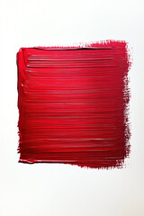 Fototapeta premium red paint brush stroke rectangle on white background metallic book cover design