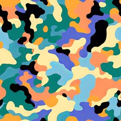 Colorful Abstract Seamless Geometric Pattern Background Texture Design Vector Print Wallpaper

