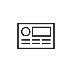 digital display dashboard outline stroke editable icon vector eps