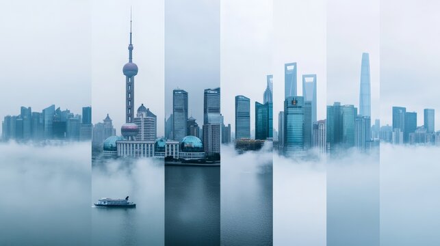 Cities Affected by Air Pollution in Diverse Styles