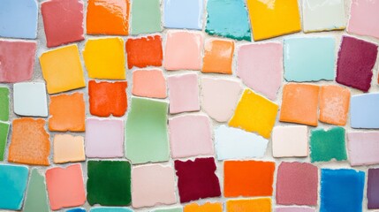 Colorful Mosaic Pattern of Tiny Tiles