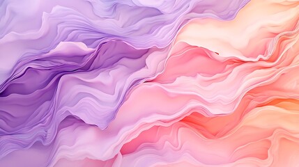 Obraz premium Abstract Pink and Purple Wavy Fluid Art Design
