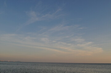 Fototapeta premium sea ​​and sand beautiful sunlight