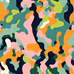 Colorful Abstract Seamless Geometric Pattern Background Texture Design Vector Print Wallpaper

