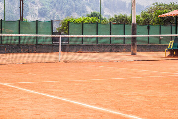 Tennis court at El Bosque - Lurigancho, Lima, Peru