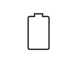 battery icon vector outline eps editable stroke