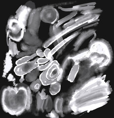 abstract ink watercolor spots, background design