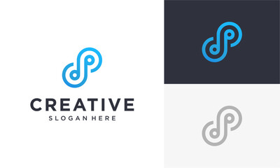 initial dp vector logo