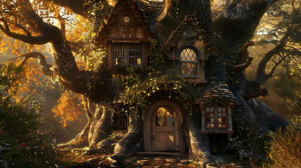 Fototapeta premium Explore the Mystery of a Wizard's Enormous Scar and Magical Power