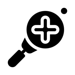 Fototapeta premium search glyph icon