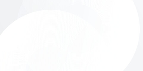 Abstract white glowing geometric lines on gray background. Modern shiny blue circle lines pattern simple art modern