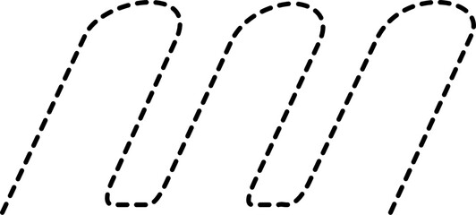 tracing line javanese letter