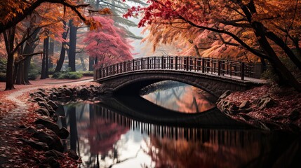 bridge in autumn