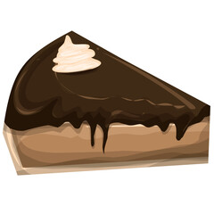 Chocolate cake illustration 