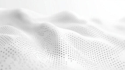 Abstract White Wave Pattern 