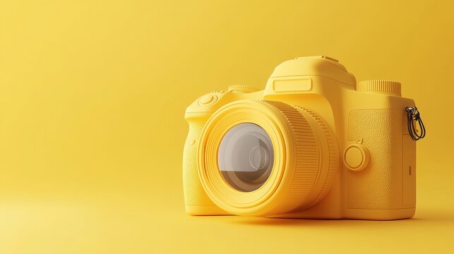 Bold and Playful Yellow DSLR Camera Design with Modern Features