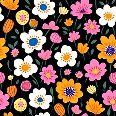 Fototapeta premium Colorful Abstract Seamless Geometric Pattern Background Texture Design Vector Print Wallpaper