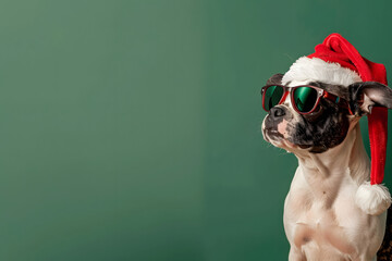 Santa Boston Terrier