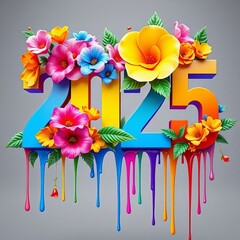 Obraz premium New Year 2025