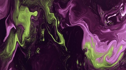 Abstract Neon Swirls in Vibrant Colors