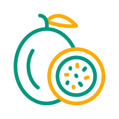 Obraz premium Passion Fruit Icon