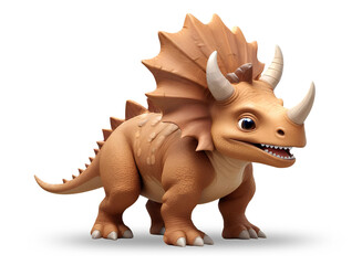 Fototapeta premium Triceratops Dinosaur Cute 3D