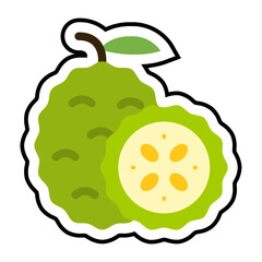 Jackfruit Sticker Icon