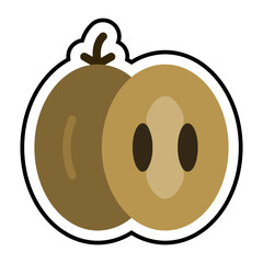 Sapodilla Sticker Icon