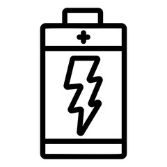 battery Line Icon