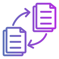 data transfer Gradient icon