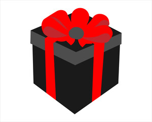  Luxury Gift Box with Ribbon vector